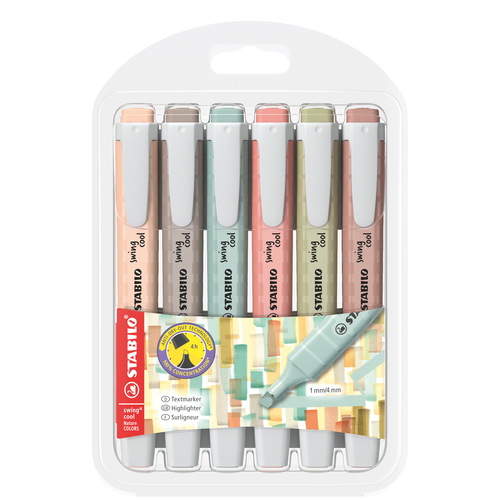 Stabilo swing cool nature - 6 pack