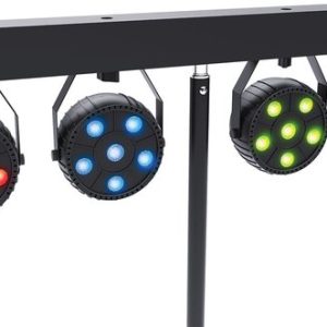 4 Discolampen LED op driepoot