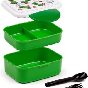 Minecraft – Bento Lunchbox (met bestek) Creeper & TNT