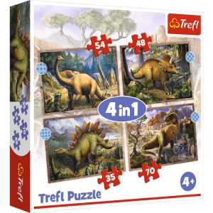 Trefl 4in1 puzzel – Dinosaurus (35,48,54 & 70)