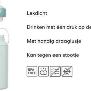 Drinkfles campus pop-up 400ml – Peppa Pig