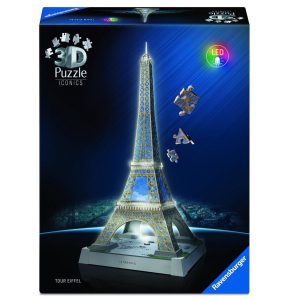 3D Puzzel Icons – Eifeltoren (met LED licht)