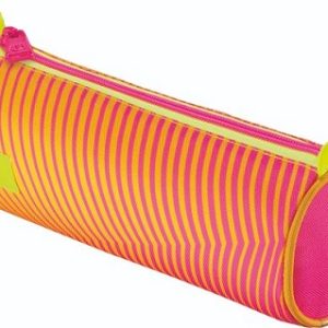 pennenzak fluo oranje-roze