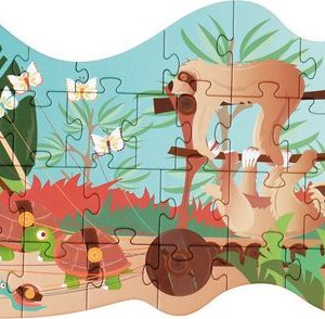 Scratch Compact Puzzel 35 st Contour Puzzel Luiaard