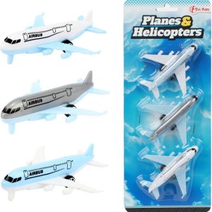Vehicool Set Vliegtuigen Jet 8,5 cm 3st op kaart