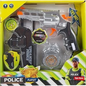 Politieset – pistool met holster en badge