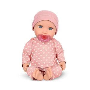 Pop 35cm – Pyjama met hartjes & muts