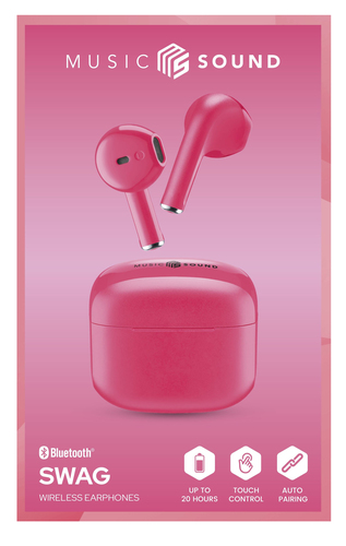 Cellularline Music Sound - Swag In-Ear Hoofdtelefoon Roze - Afbeelding 3