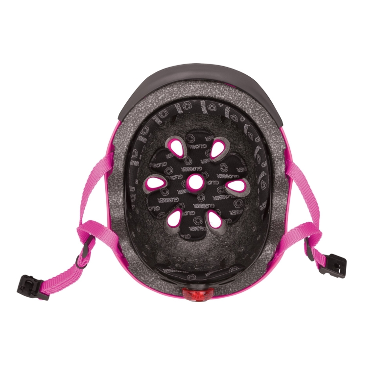 Globber - Helm Elite Lights Deep Pink Flowers XS-S - Afbeelding 4