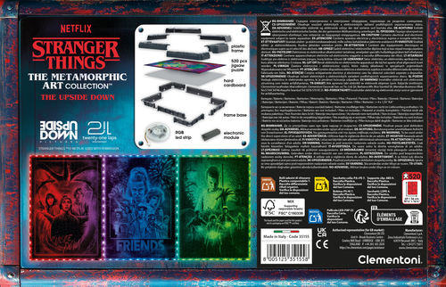 Clementoni Puzzel 520 Stranger Things - The Upside Down - Afbeelding 9