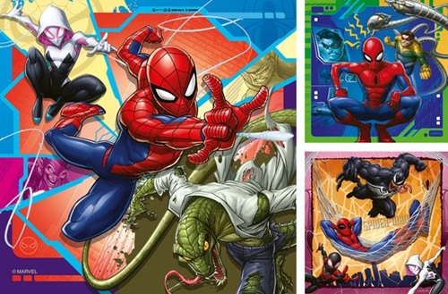 Ravensburger - Marvel Spider -Man puzzel - 3x49st - Afbeelding 2