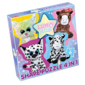Tactic Lumo Stars 4 in 1 Shape Puzzel – Kittens & Foals