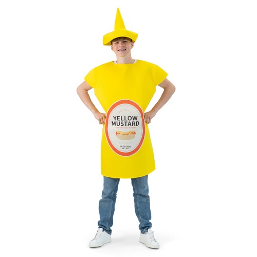 Mosterdfles kostuum (volwassenen)