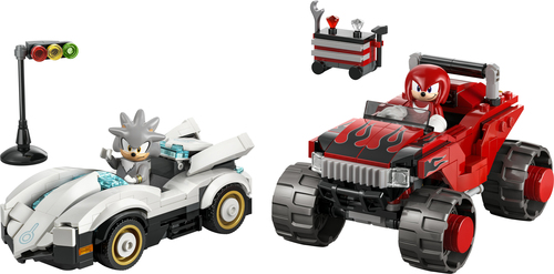 Lego Sonic - Silvers auto vs. Knuckels' monstertruck - Afbeelding 2