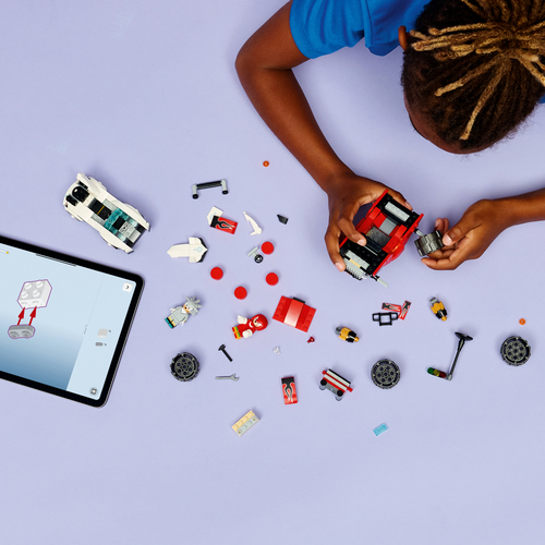 Lego Sonic - Silvers auto vs. Knuckels' monstertruck - Afbeelding 6