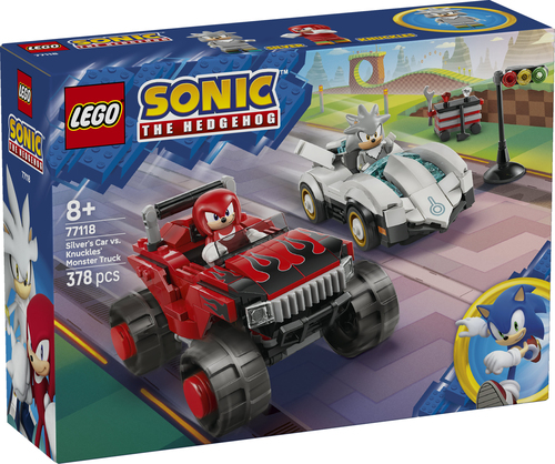 Lego Sonic - Silvers auto vs. Knuckels' monstertruck - Afbeelding 8