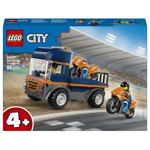 Lego City - Transportwagen voor motoren