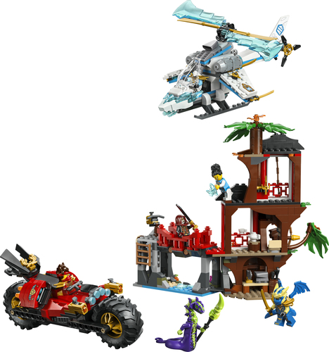 Lego Ninjago - Ninjavoertuigen bij de boomhut - Afbeelding 2