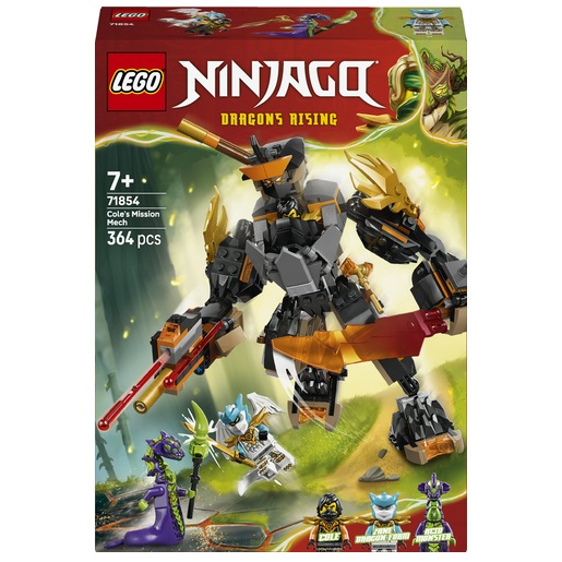 Lego Ninjago - Cole's missiemecha en draak Zane