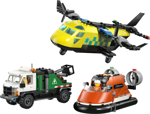 Lego City - Vliegtuig, servicewagen en hovercraft remix - Afbeelding 2