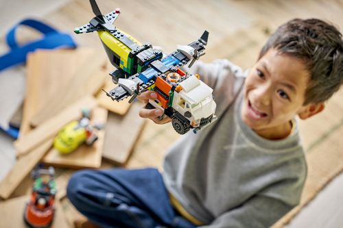 Lego City - Vliegtuig, servicewagen en hovercraft remix - Afbeelding 4