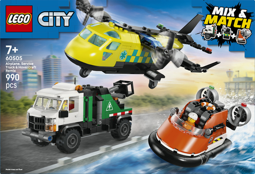 Lego City - Vliegtuig, servicewagen en hovercraft remix - Afbeelding 9