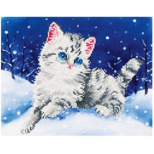 Diamond Dotz – Kitten In The Snow