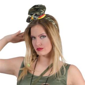 Mini Hoedje Leger met Diadeem