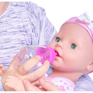 New Born Baby – Pop die drinkt en plast (43cm)