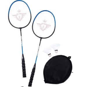 Badmintonset (2 spelers) 2 shuttles in hoes