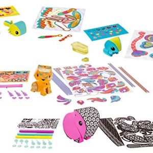 AmiGami Bastelset – Deluxe Set (libel/muis/tijger/olifant)