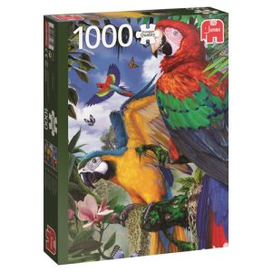Jumbo Puzzel 1000stuks Prachtige papegaaien