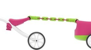 Quadie 4-wieler + trailer – pink