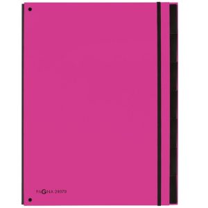 Pagna Sorteermap Trend PP A4, 7-vakken – donkerroze