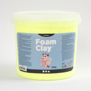 Foam Clay Glitter 560gr – geel