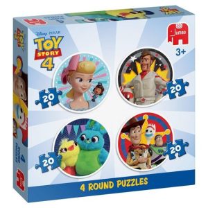 Jumbo Puzzel 4-in-1 rond (4x20stuks) Disney Toy Story 4
