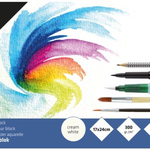 Aquarelpapier Kangaro 24x17cm 300g 16vel – roomwit