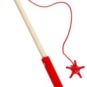 Vishengel Junior (hout) 24cm – rood