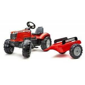 Falk – Tractor Massey Ferguson S8740 + aanhangwagen – rood
