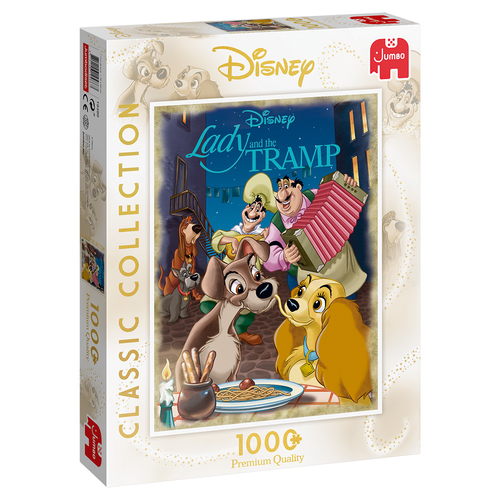 Jumbo Puzzel (1000stuks) Disney Classic Collection - Lady & The Tramp