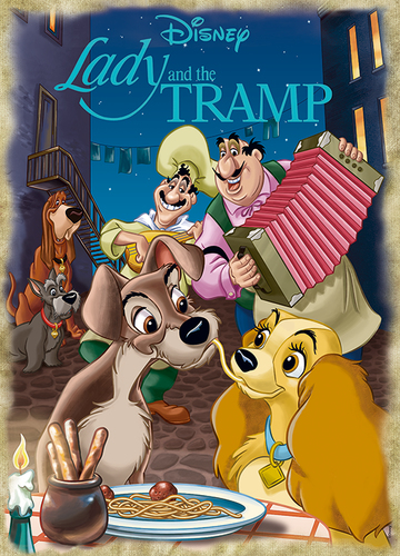Jumbo Puzzel (1000stuks) Disney Classic Collection - Lady & The Tramp - Afbeelding 2