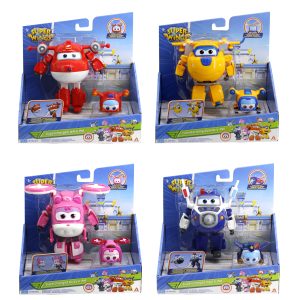 Super Wings – Robot/Vliegtuig Transforming Supercharged : 1 exemplaar