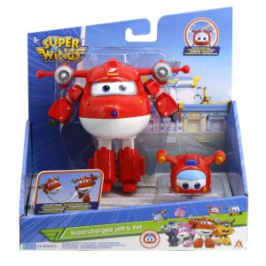 Super Wings – Robot/Vliegtuig Transforming Supercharged : 1 exemplaar