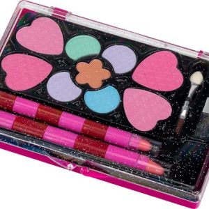 Princess Coralie – Make-up doosje (roze/zwart) 13-delig