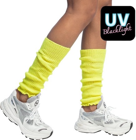 Beenwarmers Basic - Neon geel