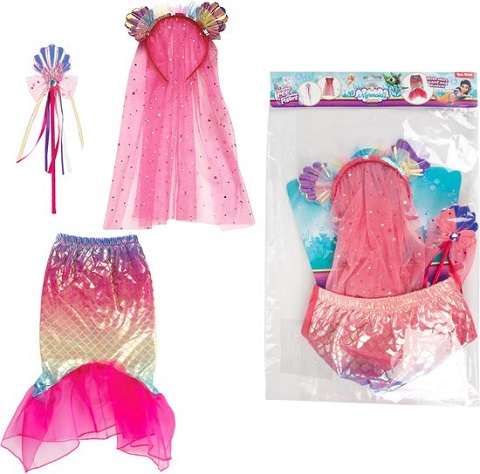 MERMAIDS - Verkleedset Zeemeermin (staart + diadeem)
