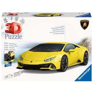 3D Puzzel (108stuks) – Lamborghini Huracán EVO (geel)