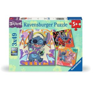 Ravensburger Puzzel (3x49stuks) – Disney Stitch