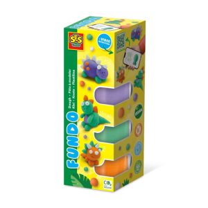 SES Creative FunDo klei – Dino’s (3x90gr + 1x40gr)