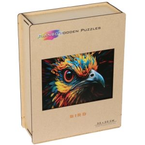 2D Rainbow Wooden Puzzel (200stuks) – Vogel